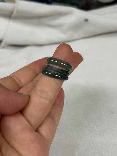 Cincin giok alami kelas A 💍Diameter: 15.2 mm , Gratis biaya pengiriman dan pajak