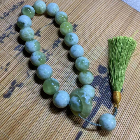 ‼️DAPAT REQUEST BERAPA BUTIR，HARGA DISESUAIKAN BERDASARKAN JUMLAH BUTIRAN ‼️Genggam: Genggam Ciu Giok Alami 18 Butir, Ukuran: 18mm Termasuk pajak pengiriman