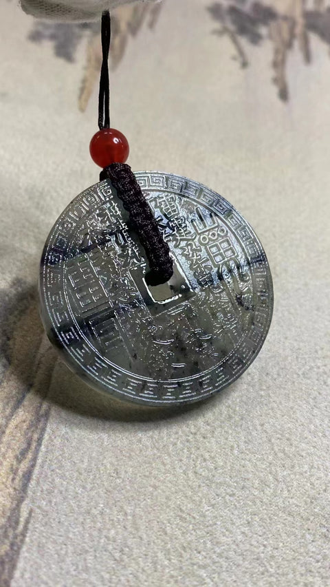 Liontin Pengeluaran Hantu Gunung: jimat keberuntungan feng shui yang membawa kekayaan dan kesehatan, ukuran: 44✖️6. Sudah termasuk pajak pengiriman 3mm