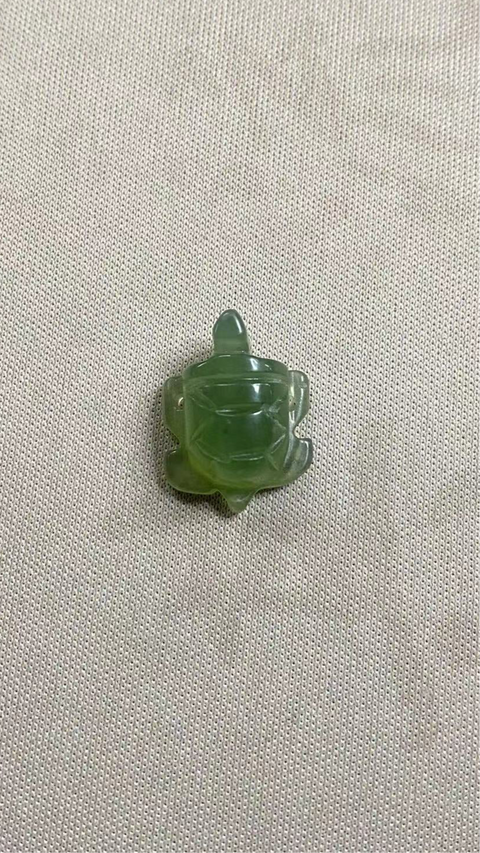 Umur panjang, giok Xiuyan yang indah, hijau penuh - kura-kura 🐢, ukuran 18.8✖️15.7 Termasuk pajak pengiriman
