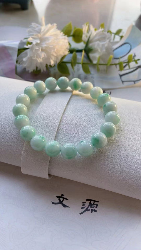 Tali Jadeite Alami Ukuran 0.8cm Giok halus dan hangat; Gaya yang indah sudah termasuk pajak pengiriman!