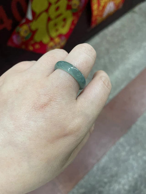 Cincin giok jadeite diameter 20 mm, gratis biaya pengiriman dan pajak