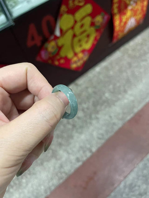 Cincin giok jadeite diameter 20 mm, gratis biaya pengiriman dan pajak