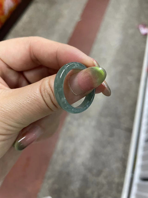 Cincin giok jadeite diameter 20 mm, gratis biaya pengiriman dan pajak
