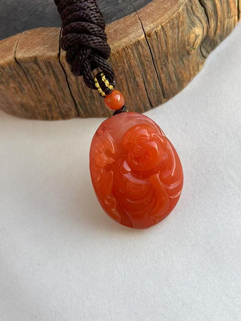 Liontin Nan Hong Alami Ukuran 31.1 * 23.6mm Tebal 13mm Tekstur keras Warna cerah Sudah termasuk pajak pengiriman.